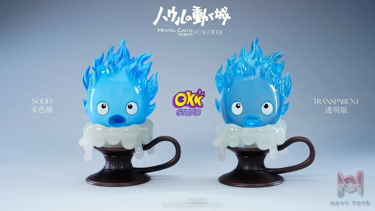 Candlestick Calcifer resin statue Okk Studio anime figure