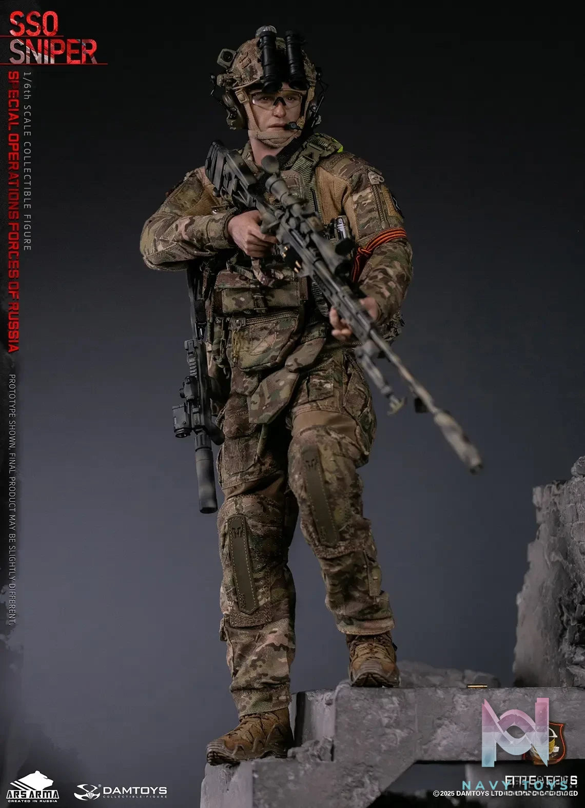 DAMTOYS – 1/6 Scale Russian Federation SSO Special Forces Sniper Item No. 78108 (Licensed)