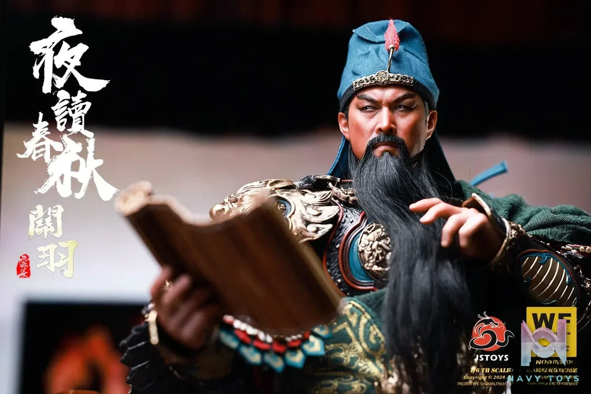 JSTOYS Studio – 1/6 W001 Night-reading The Spring And Autumn Annals Guan Yu, Yuchang (WF2024 EVENT-EXCLUSIVE EDITION) W001