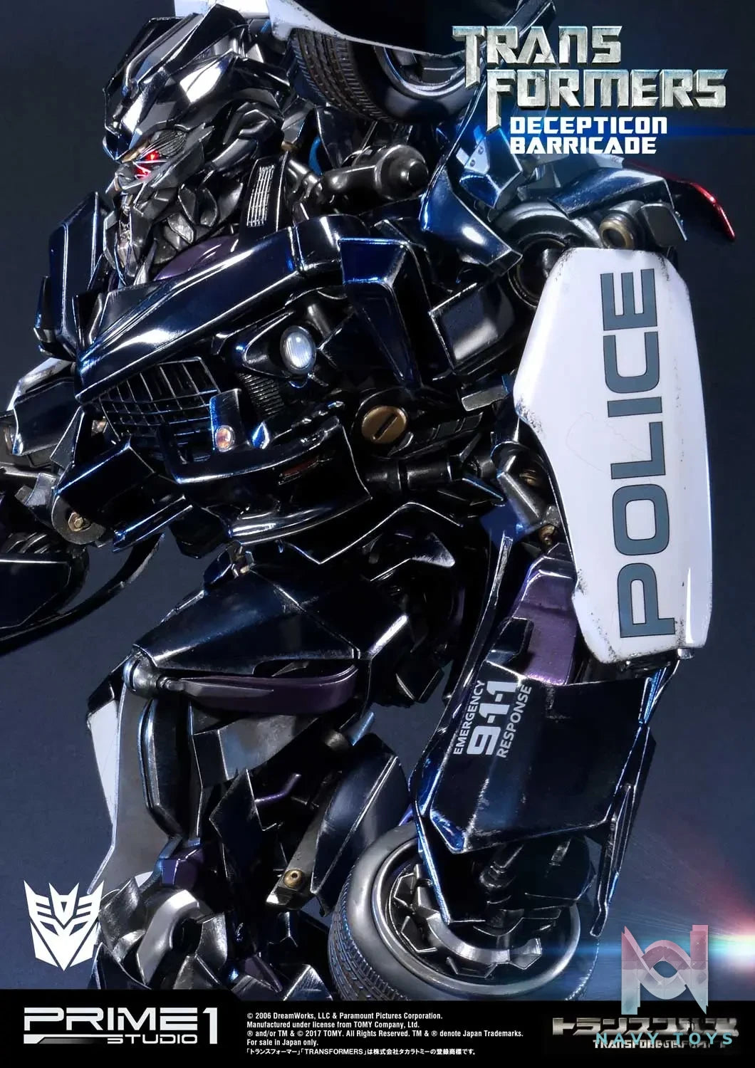 Prime 1 Studio – Museum Masterline Transformers (Film) Decepticon Barricade MMTFM-15 (Licensed)