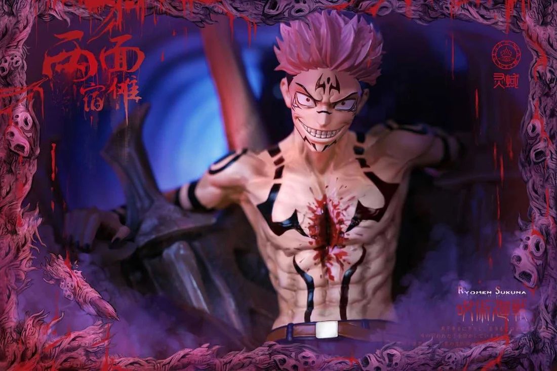 Ryomen Sukuna resin statue LingYun Studio anime figure