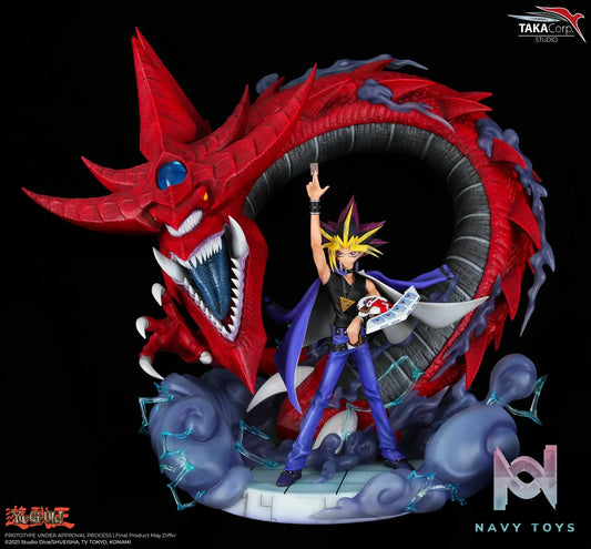 Taka Corp Studio – Yu-Gi-Oh ! – Statue Yugi Mutou & Slifer le Dragon du Ciel (Licensed)