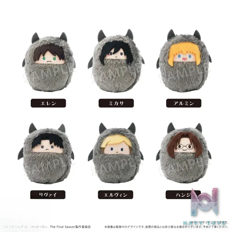 TAPIOCA – Attack on Titan Pocket Zoo Plush Blind Box Devil Ver. (Set of 6) (Licensed)