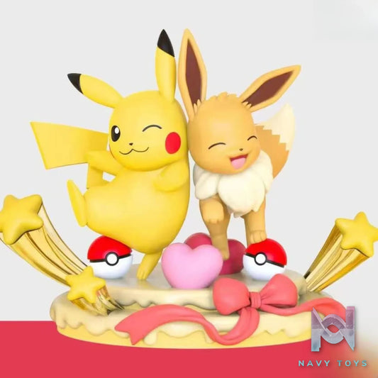 Funism Studio – Pokémon Figure Partner Series Eevee and Pikachu