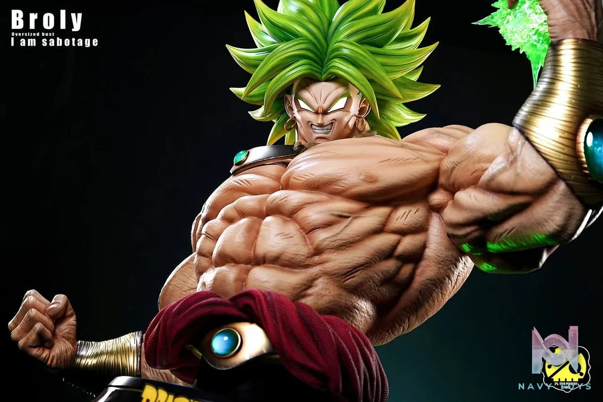 Broly Bust - Dragon Ball - 2% Studio resin statue Navy Toys anime figure