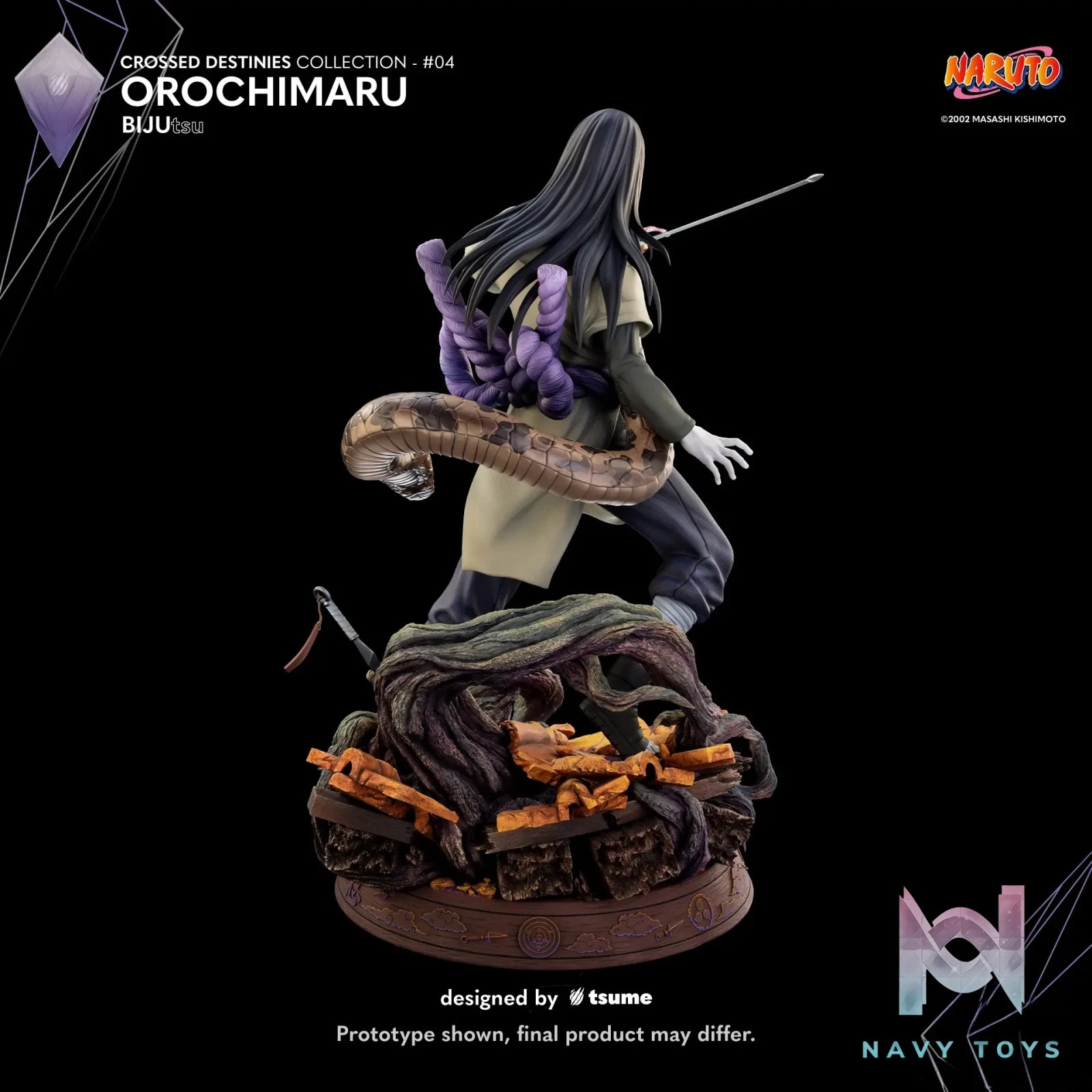 TSUME Studio - Naruto Orochimaru BIJUtsu (Licensed) resin statue Navy Toys anime figure