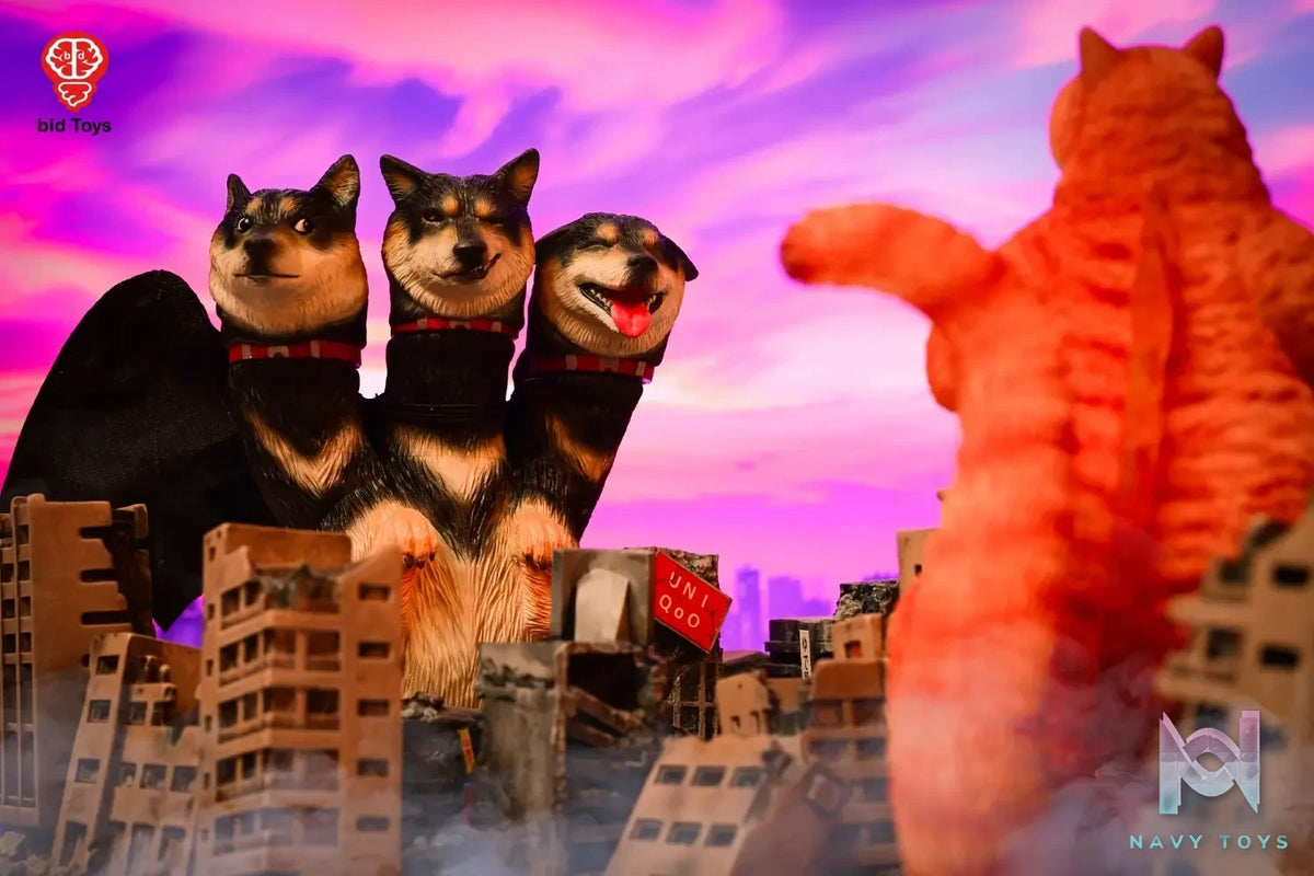 Bid Toys – Original Shiba Inu Ghidorah bid2501 orange & bid2502 black (Licensed)