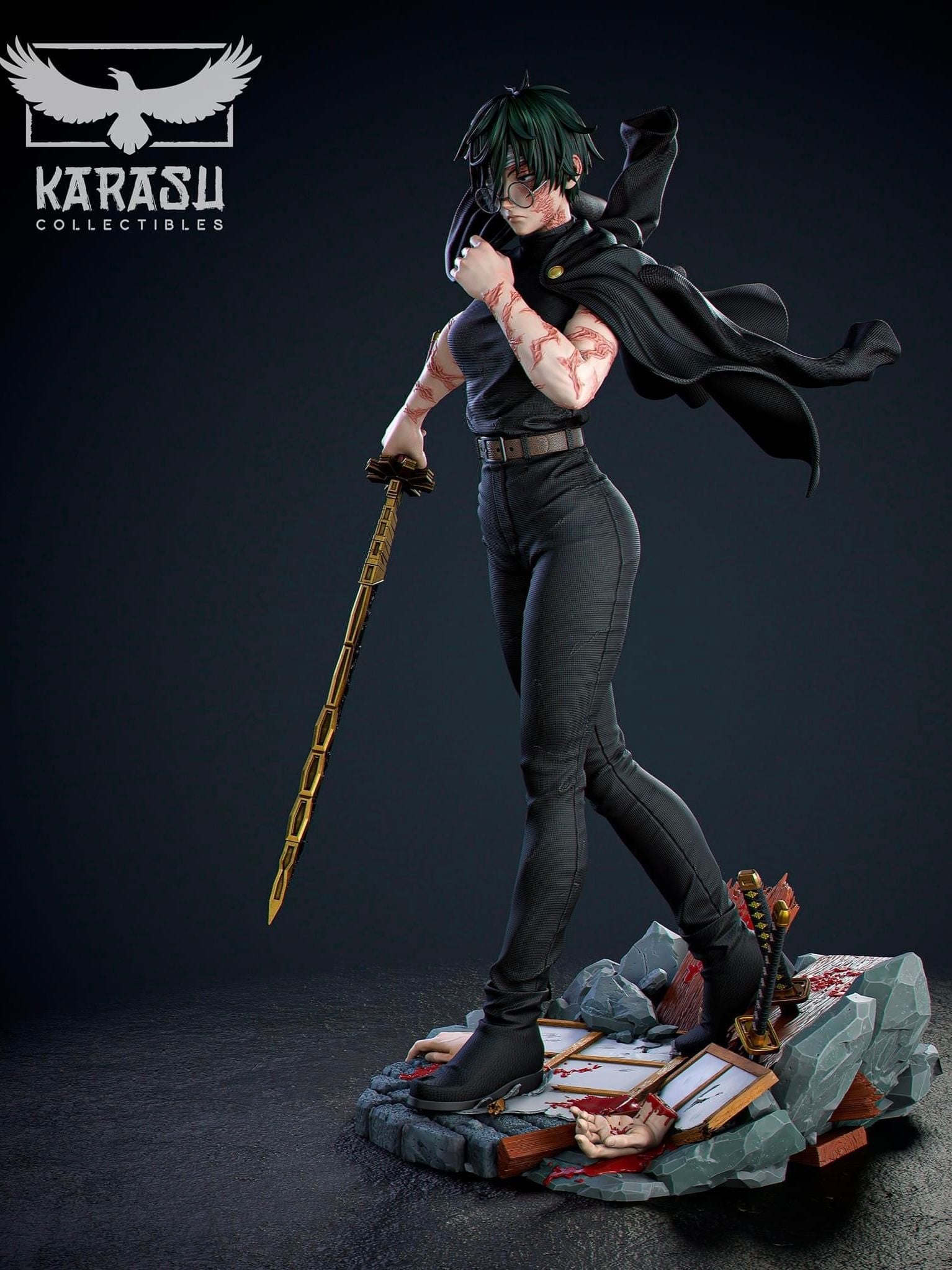 Zenin Maki - Jujutsu Kaisen - Karasu Studio resin statue Karasu Studio anime figure