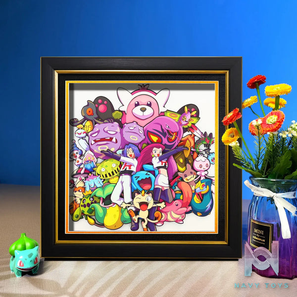Yu Zhi Jiang Studio – Pokémon Multiple Characters Series #13 3D Decorative Painting Pokémon
