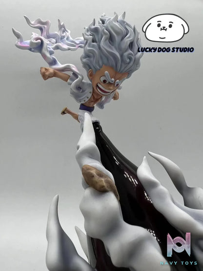 Lucky Dog Studio – One Piece Monkey D. Luffy (5 gears) ape gun + giant battle axe
