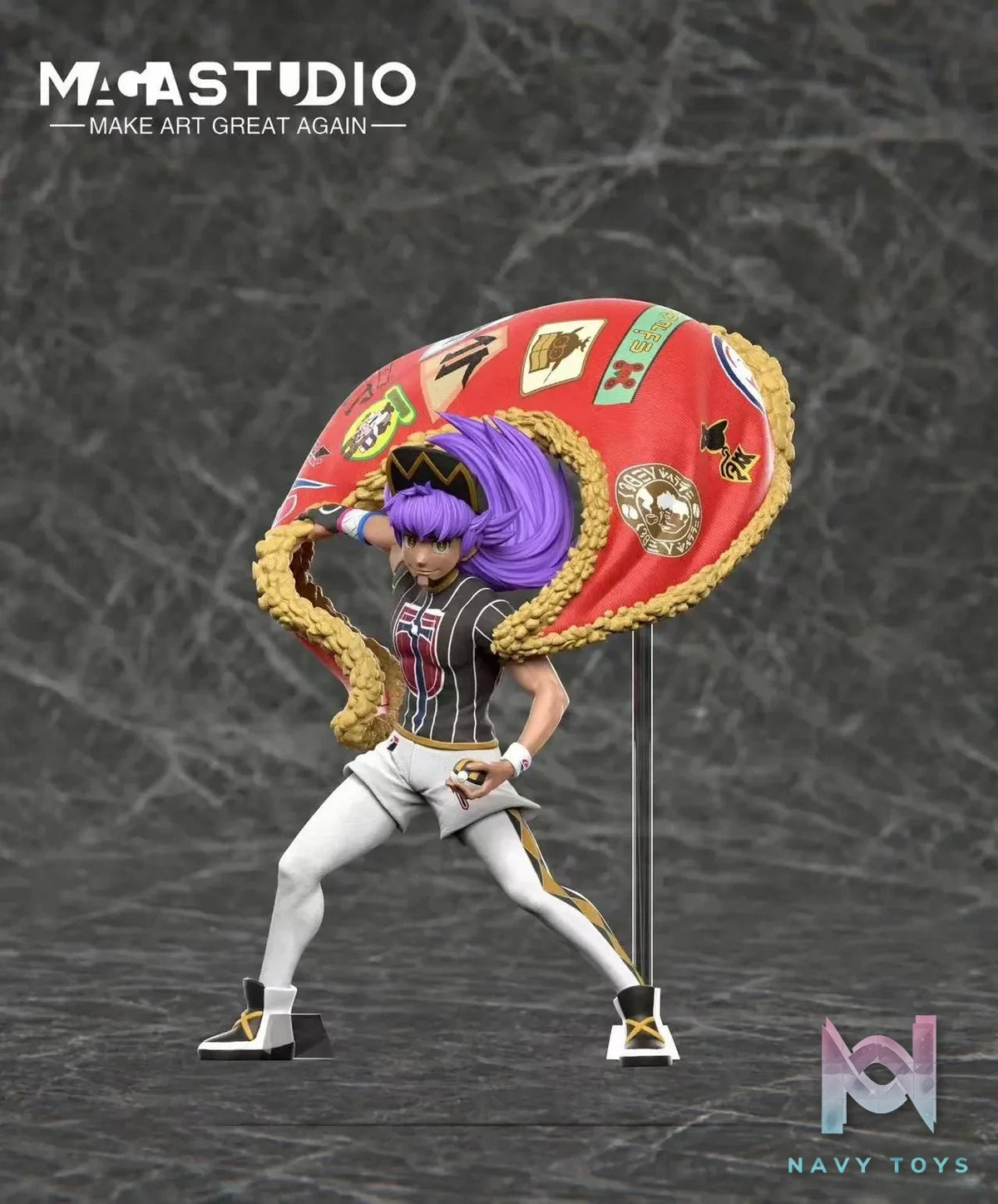 MAGA Studio - Pokémon League Champion Series 1 Galar Region Pokémon Champion Leon resin statue Navy Toys anime figure