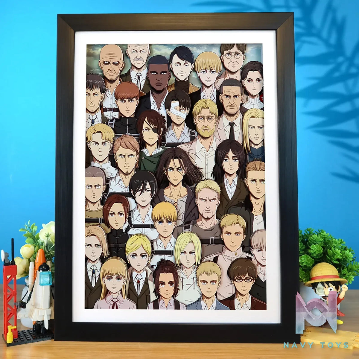 KALA HOME Studio – Attack on Titan Multiple Characters #06 Titan 3D Decorative Painting Attack on Titan