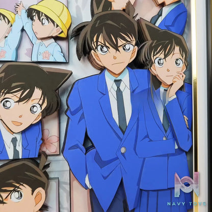 KALA HOME Studio – Shinichi Kudo X Ran Mouri 3D Decorative Painting Detective Conan