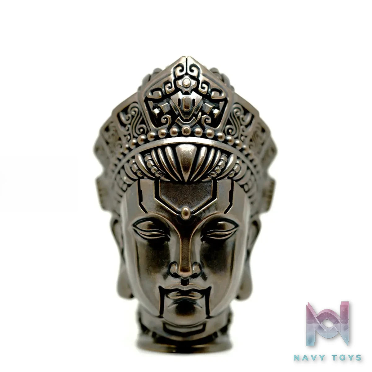 Raven Studio (silver jewelry) – Original “Mechanical Ascension” Bronze Buddha Head Incense Burner Ornament Original