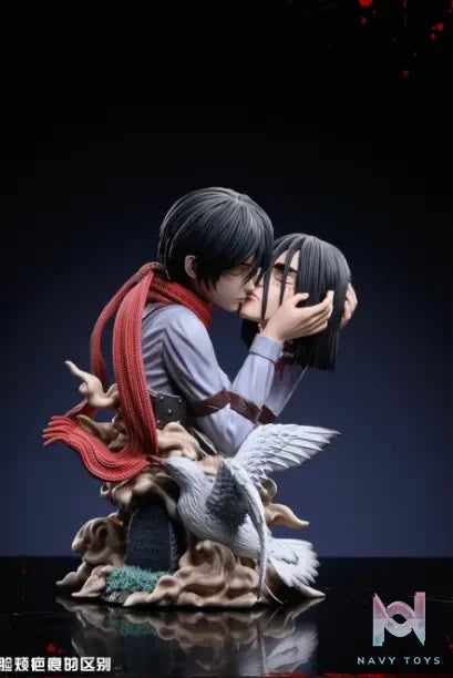 LC Studio - Attack on Titan 8 Kiss of Death Mikasa Holding the Head resin statue Navy Toys anime figure