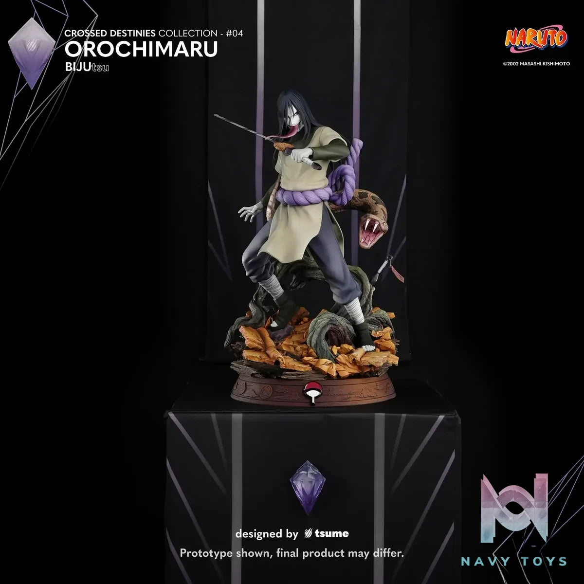 TSUME Studio - Naruto Orochimaru BIJUtsu (Licensed) resin statue Navy Toys anime figure