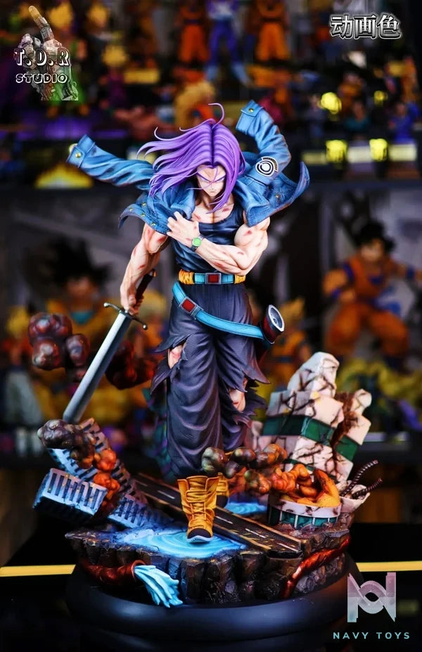 T.D.R Studio - Dragon Ball Battle Series 1 Future Boy Trunks resin statue Navy Toys anime figure