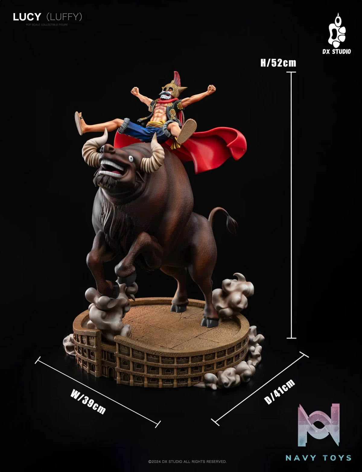 DX Studio – One Piece Monkey D. Luffy on a Bull