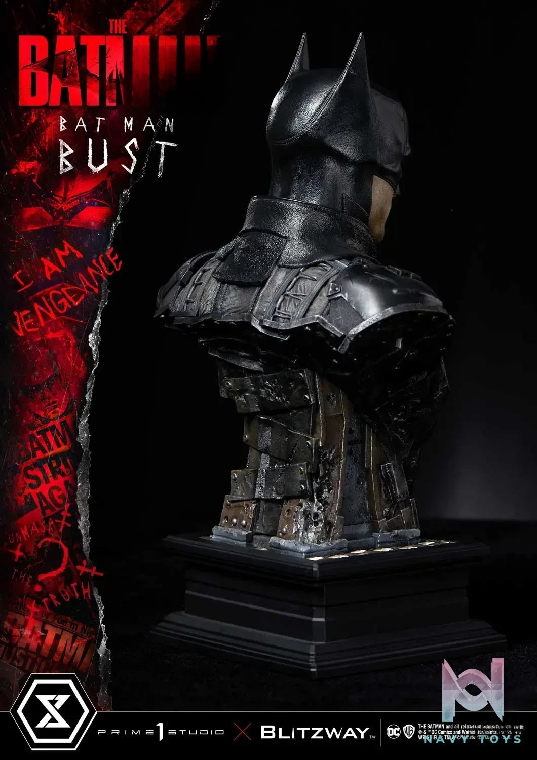 Prime 1 Studio – Premium Bust The Batman (Film) The Batman PBDC-09 PBDC-10 (Licensed)