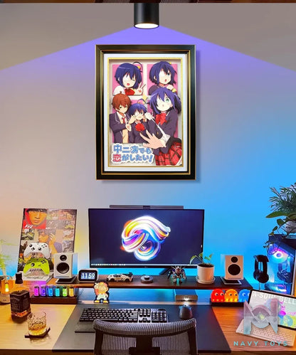 KALA HOME Studio – Takanashi Rikka X Togashi Yuta #02 3D Decorative Painting Love, Chunibyo & Other Delusions!