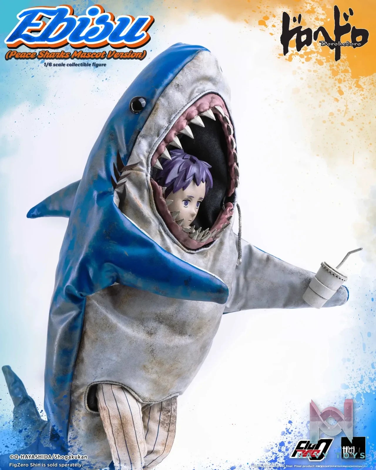 Threezero – Dorohedoro FigZero Ebisu (Peace Sharks Mascot Version) 3Z07150W0 (Licensed)
