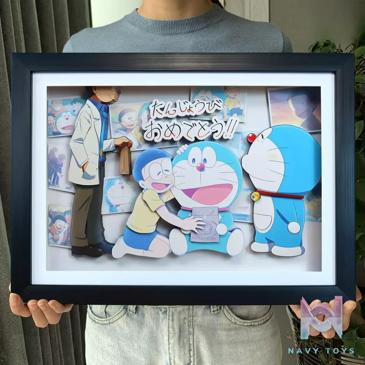 KALA HOME Studio – Doraemon X Nobita Nobi 3D Decorative Painting Doraemon