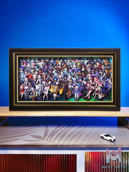 Yu Zhi Jiang Studio – Genshin Impact Multiple Characters 3D Decorative Painting Genshin Impact