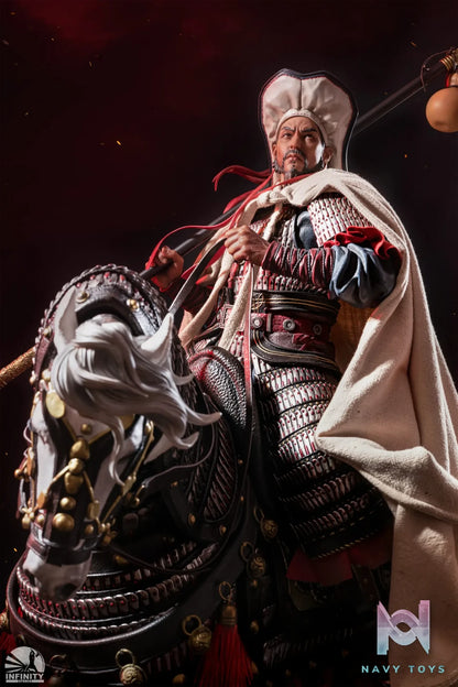 Infinity Studio – Water Margin Heroes Series – Panther Head Lin Chong 1/4 Scale Mounted General Statue (Licensed)