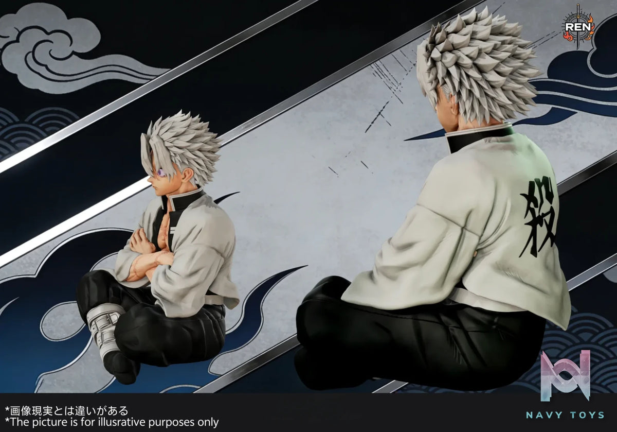 REN Studio – Sanemi Shinazugawa Sitting Pose Wind Hashira Demon Slayer