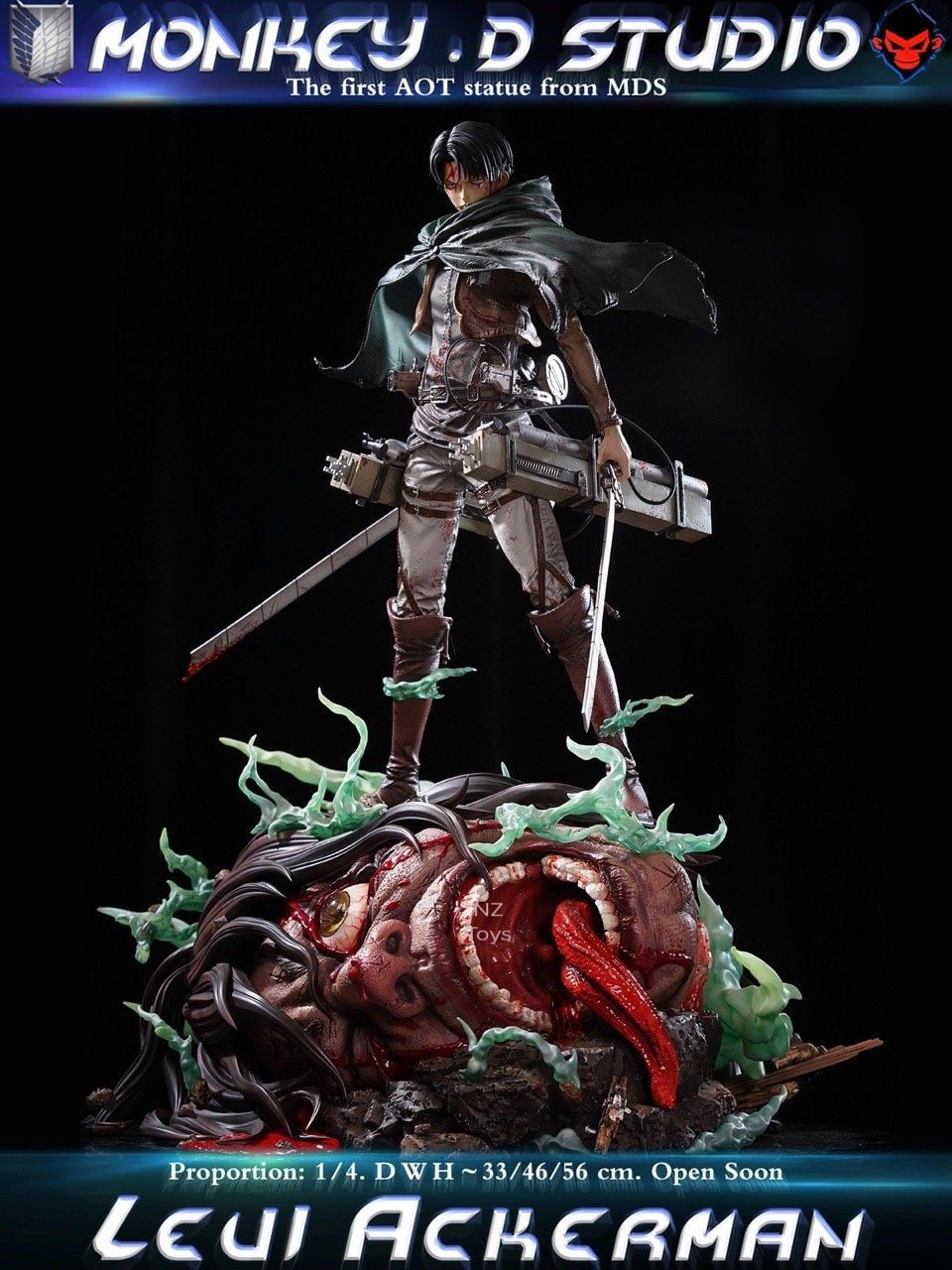 Levi Ackerman - Attack On Titan - Monkey D Studio resin statue monkey d studio anime figure