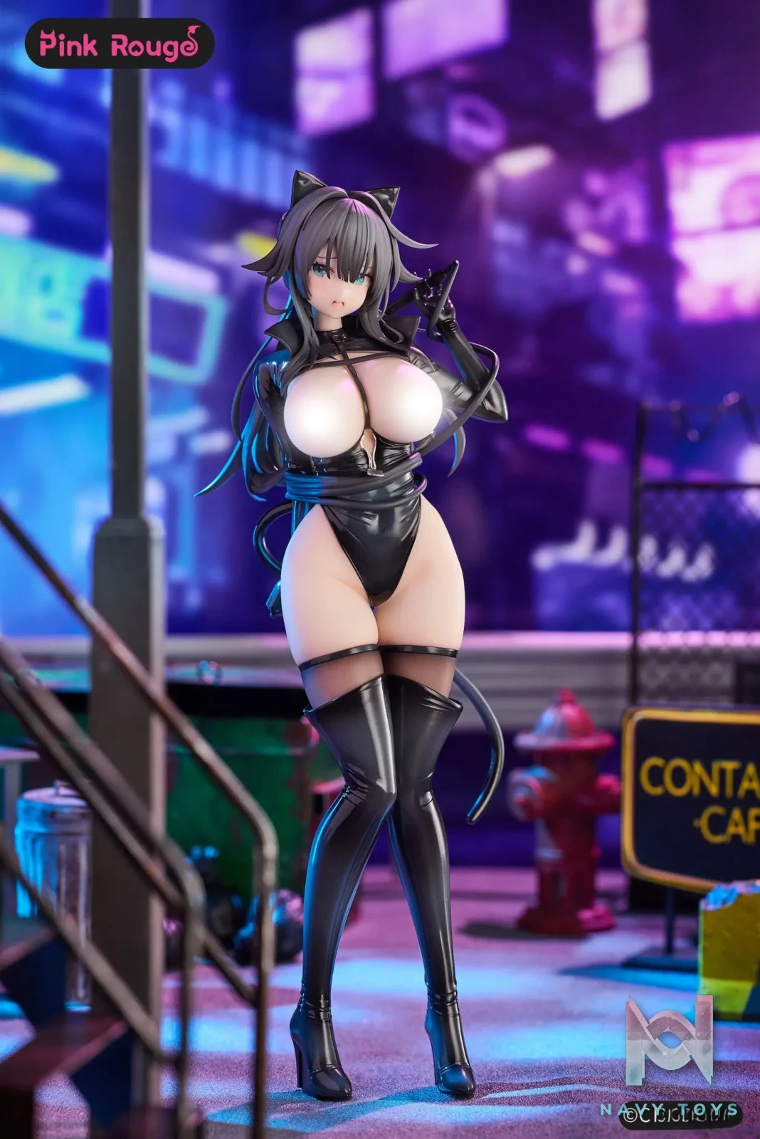 Pink Rouge – Cat Woman Happy-chan 1/6 Figure (Licensed)