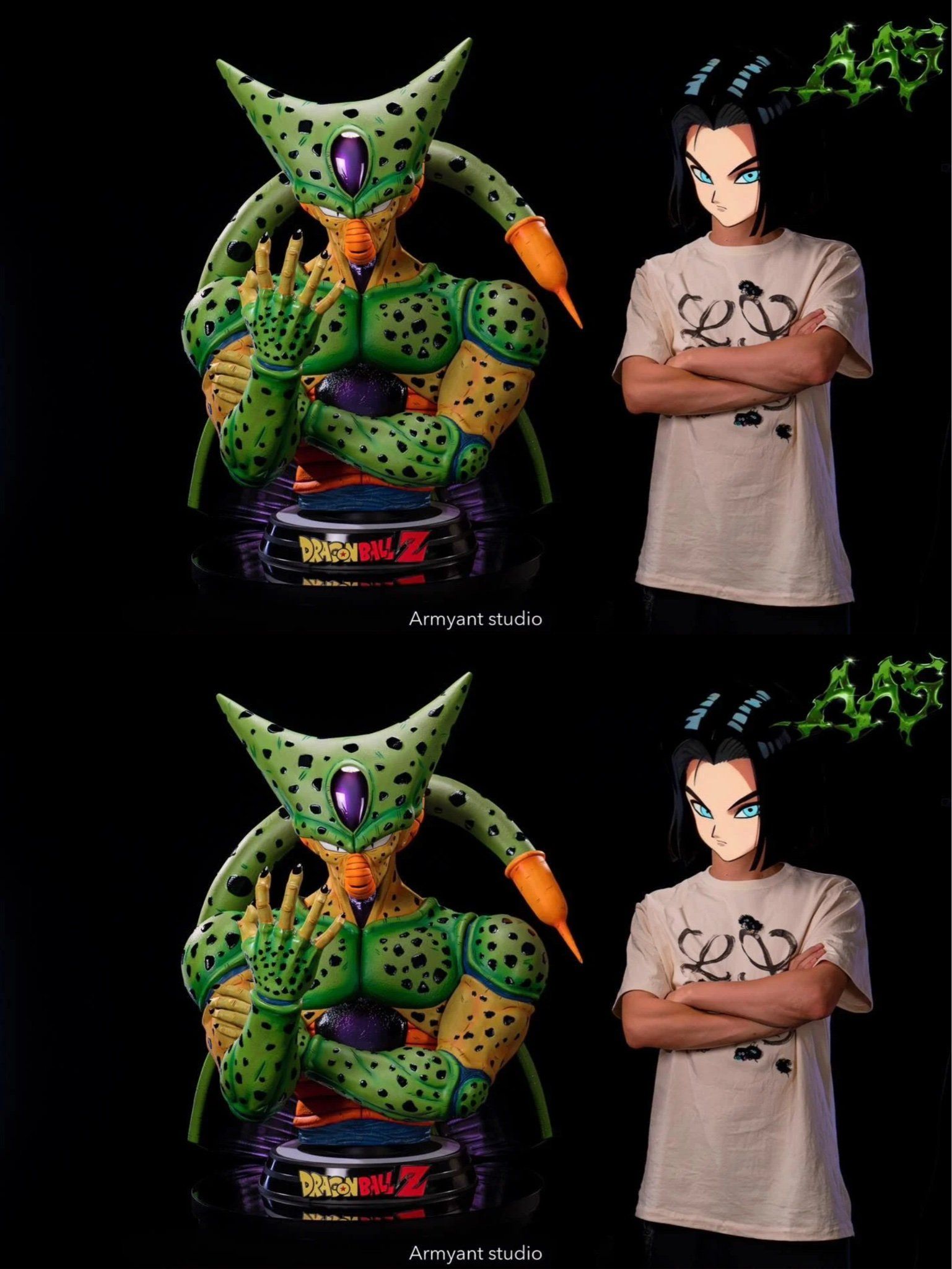 Bust Cell 1st Form - Dragon Ball - Army Ant Studio resin statue ArmyAnt Studio anime figure