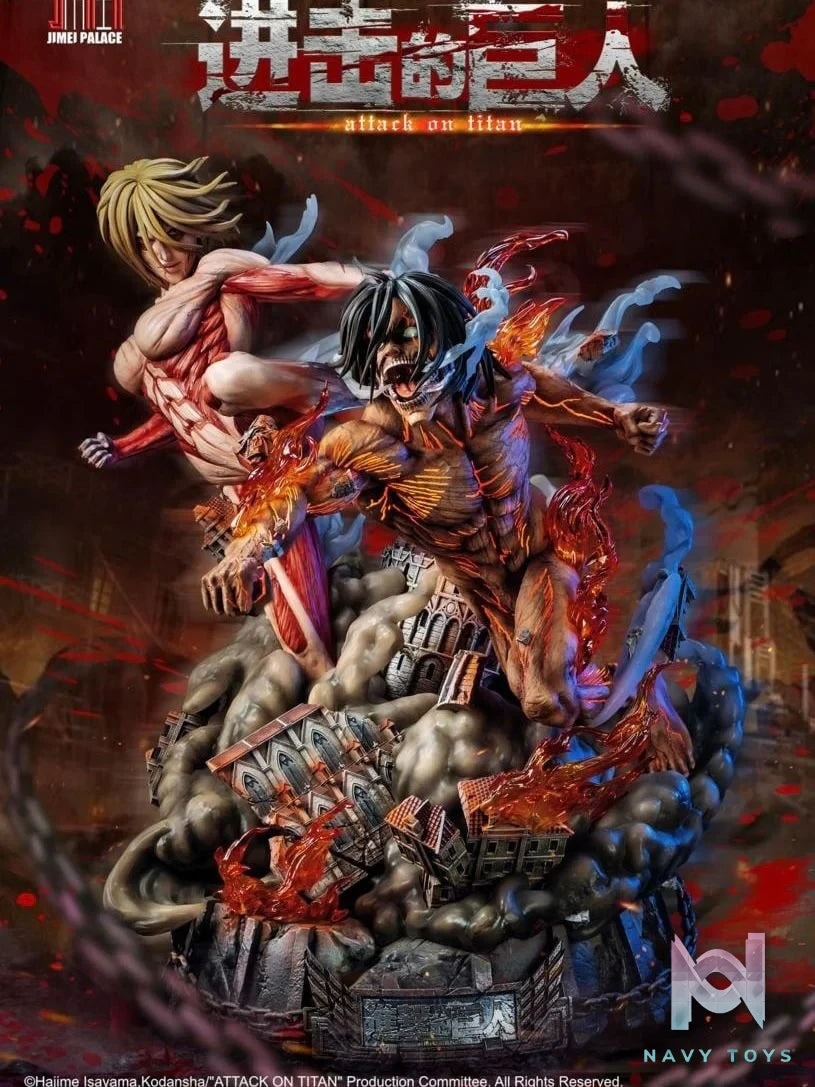 Annie & Eren - Attack on Titan - Jimei Palace resin statue Jimei Palace Studio anime figure