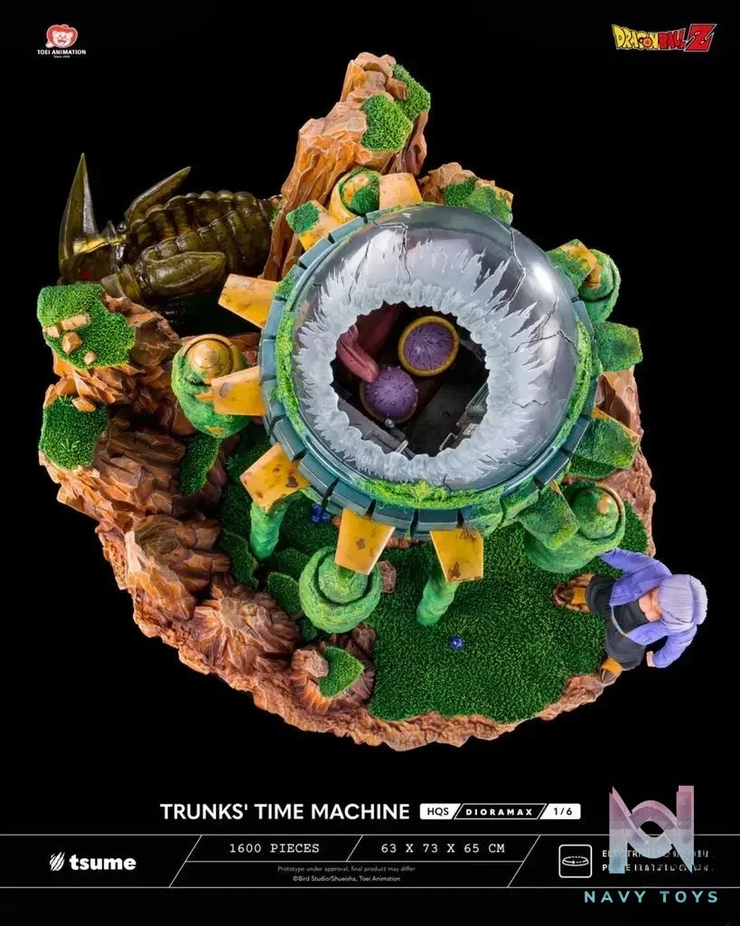Tsume Studio - Dragon Ball TRUNKS' TIME MACHINE HQS Dioramax 1/6 Scale Statue (Licensed) resin statue Navy Toys anime figure