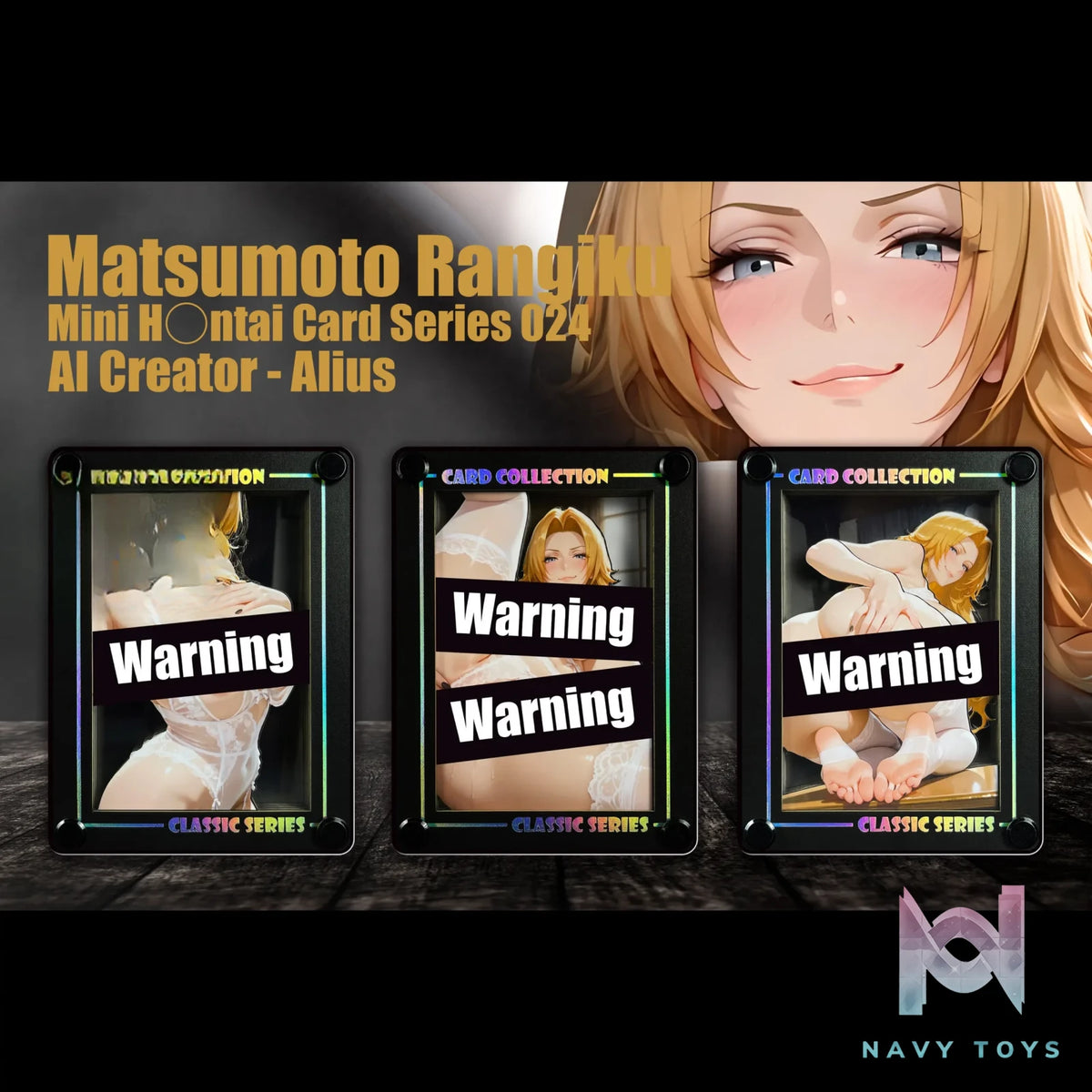 B&W Studio – Mini AI Creator Series Desktop Decorative Card #24 Rangiku Matsumoto Bleach