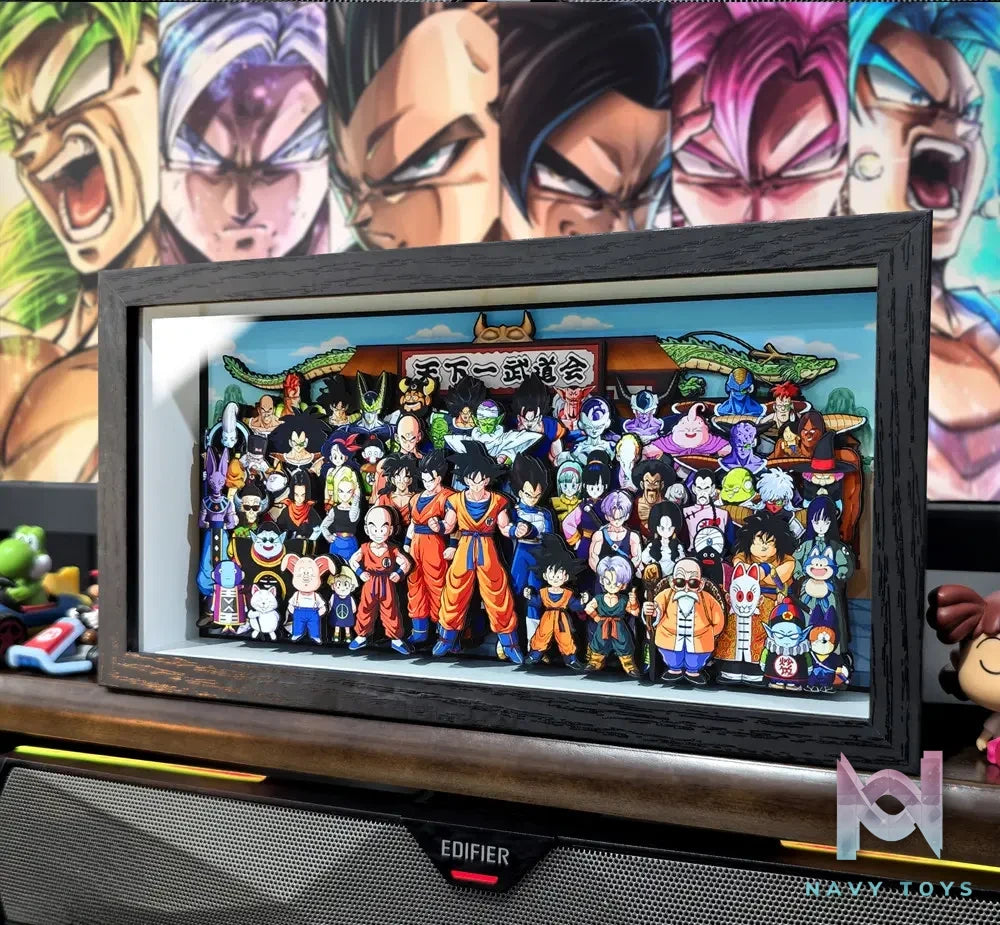 KALA HOME Studio – Dragon Ball Multiple Characters #02 3D Decorative Painting Dragon Ball