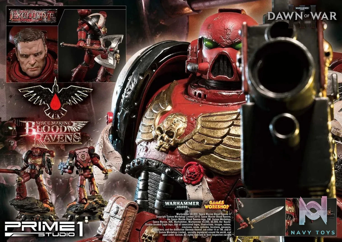 Prime 1 Studio – Premium Masterline Warhammer 40,000: Dawn of War III Space Marine Blood Ravens PMWH40K-02 PMWH40K-02DX (Licensed)
