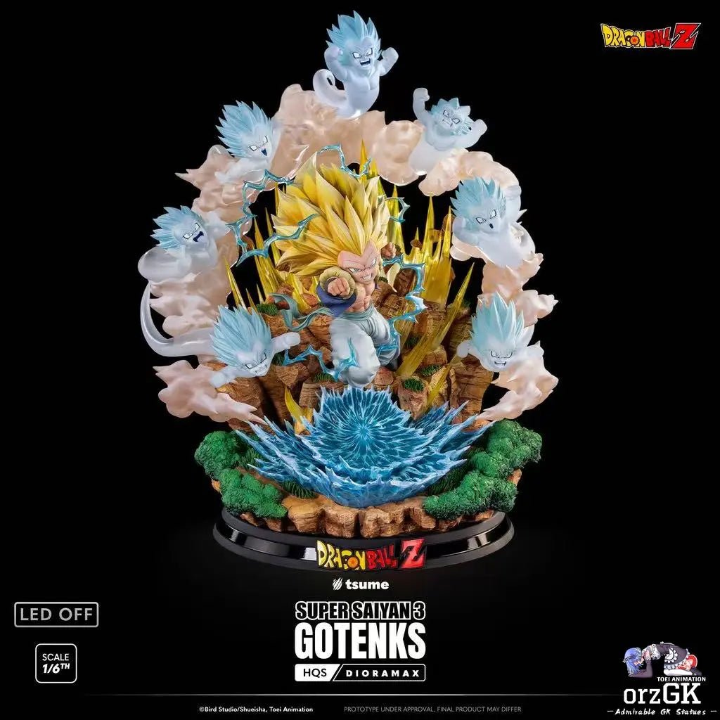 TSUME Studio - Dragon Ball SUPER SAIYAN 3 GOTENKS (Licensed) resin statue Navy Toys anime figure
