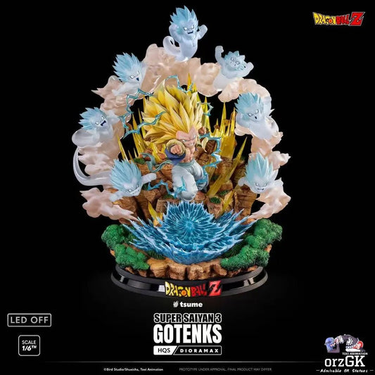 TSUME Studio - Dragon Ball SUPER SAIYAN 3 GOTENKS (Licensed) resin statue Navy Toys anime figure