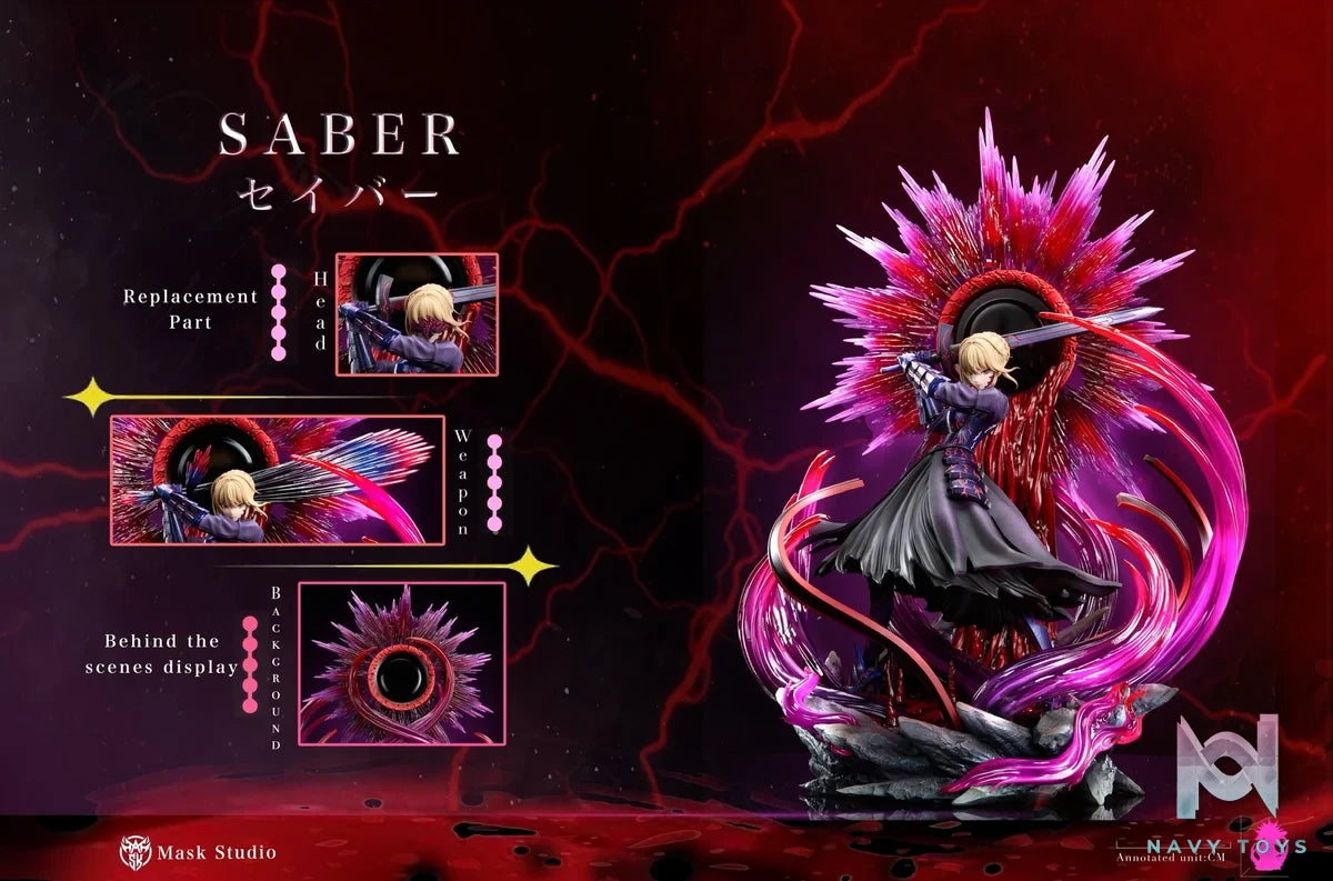 Saber Alter resin statue mask studio anime figure
