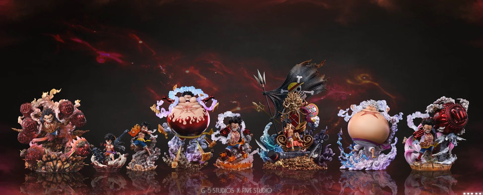 Luffy Nika Gear 5 Tank Man - One Piece - G5 Studio resin statue G5 Studio anime figure