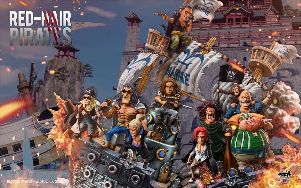 WCF Red Hair Pirates resin statue yz studio anime figure