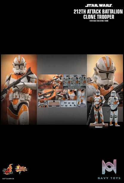 Hottoys – 1/6 Scale Star Wars 212th Attack Battalion Clone Trooper MMS851 MMS852 (Licensed)