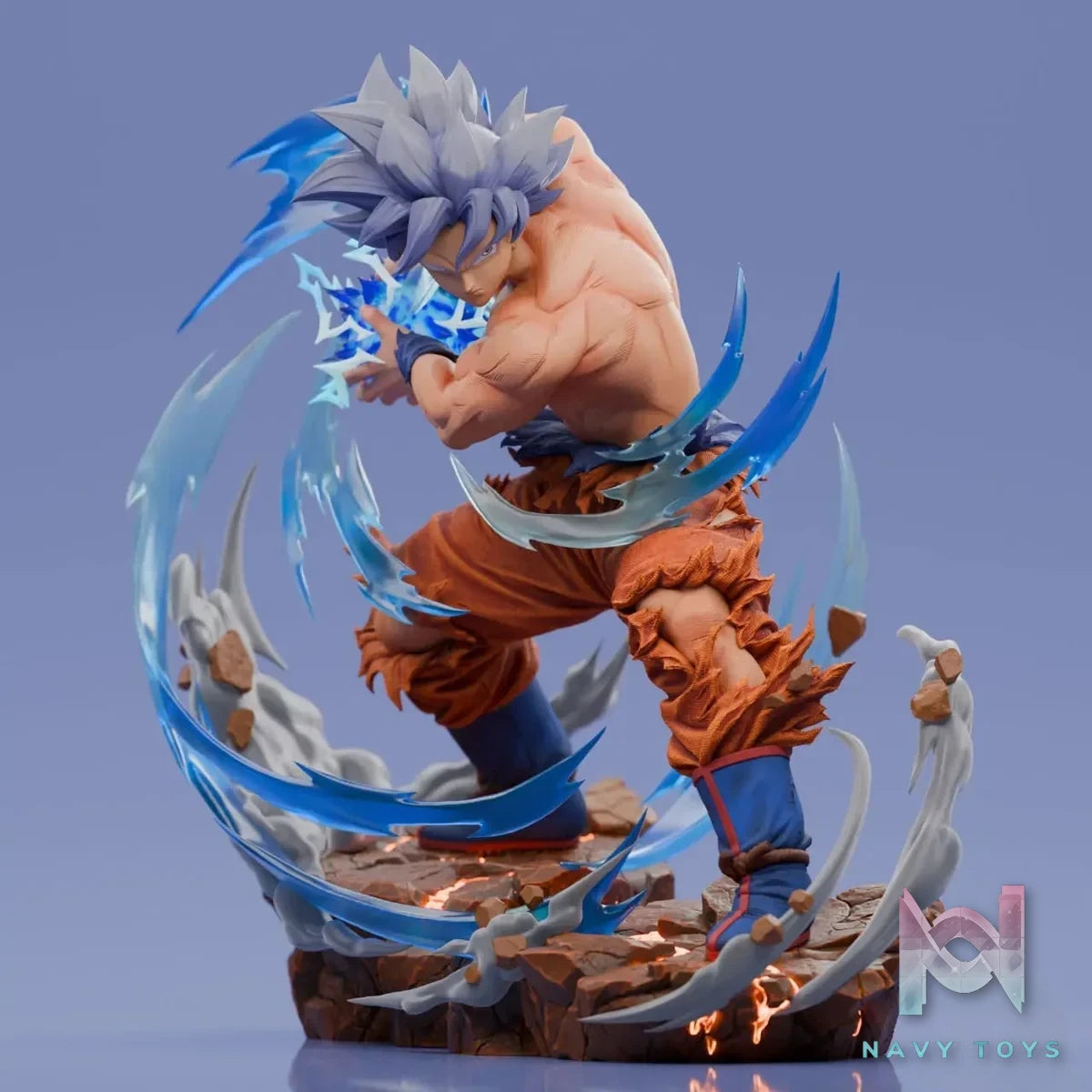 Player 1 Studio - Dragon Ball Son Goku Master Ultra Instinct resin statue Navy Toys anime figure