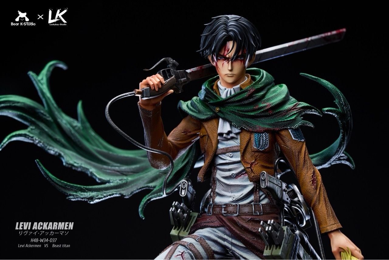 Levi Ackerman - Attack on Titan - Bear K Studio x LK Studio resin statue bear k Studio x Lk Studio anime figure