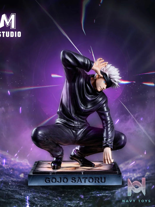 Squatting Gojo Sensei - Jujutsu Kaisen - WM Studio resin statue WM Studio anime figure