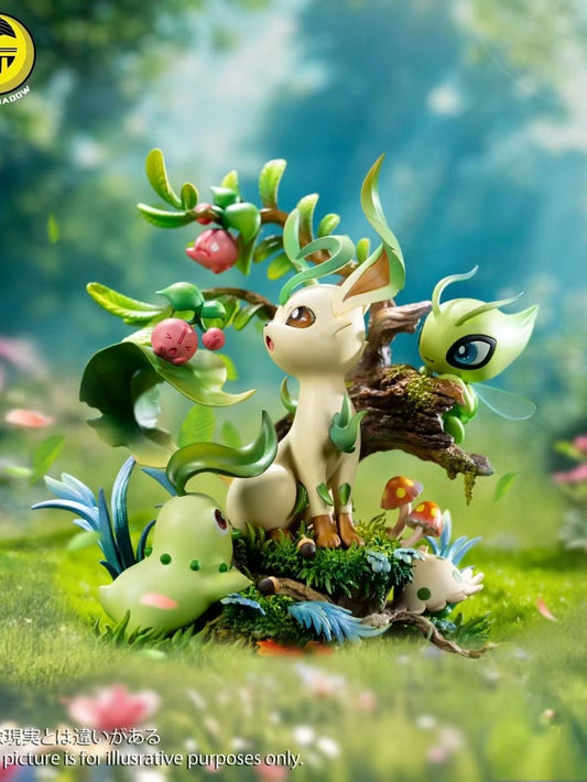 Leafeon Group - Pokemon - Moon Shadow Studio resin statue Moon Shadow Studio anime figure
