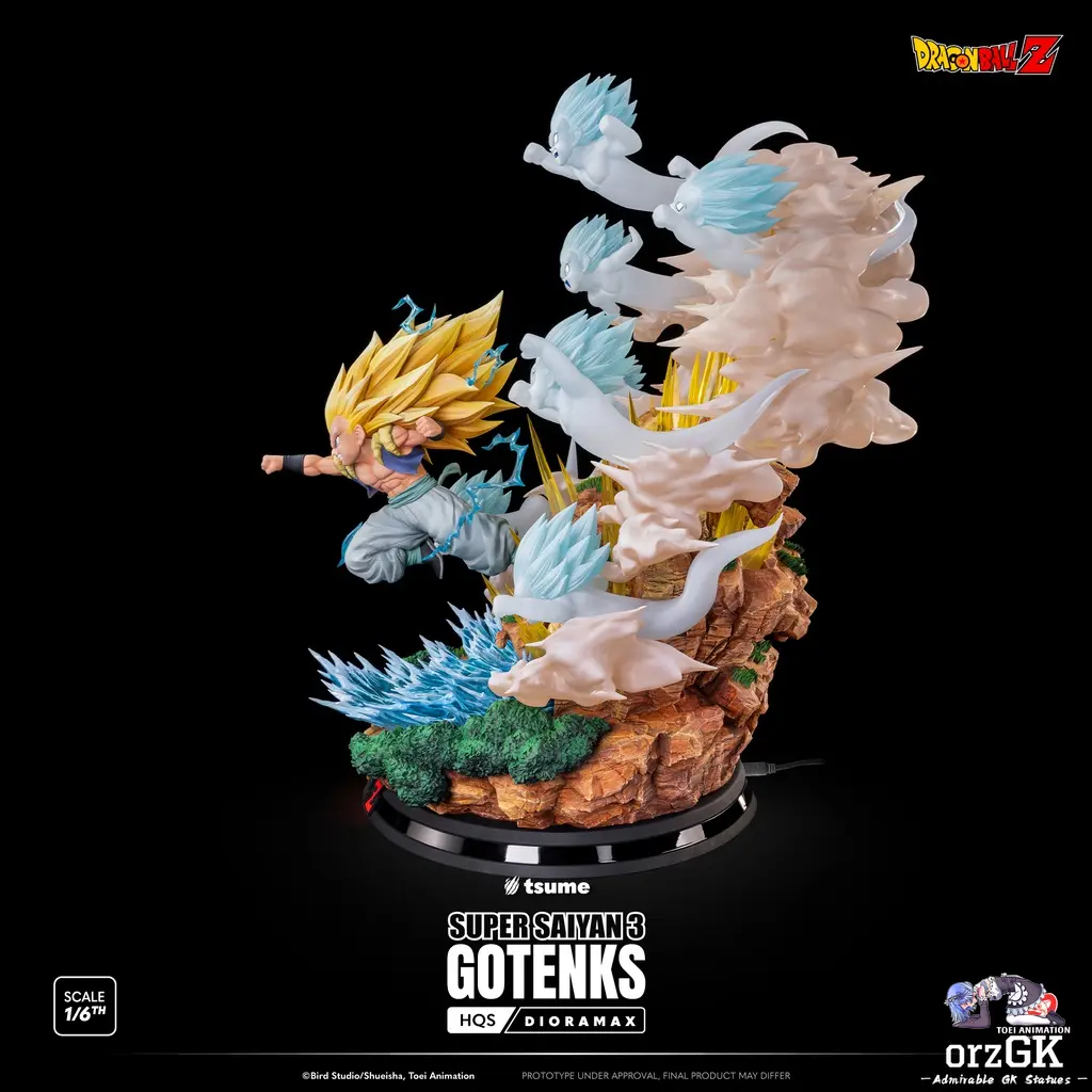 TSUME Studio - Dragon Ball SUPER SAIYAN 3 GOTENKS (Licensed) resin statue Navy Toys anime figure