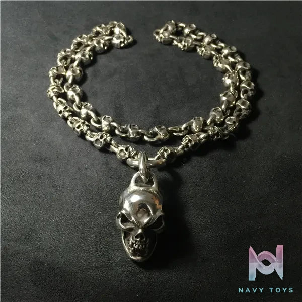 Raven Studio (silver jewelry) – Exclusive Design Small Skull Trophy Necklace Original