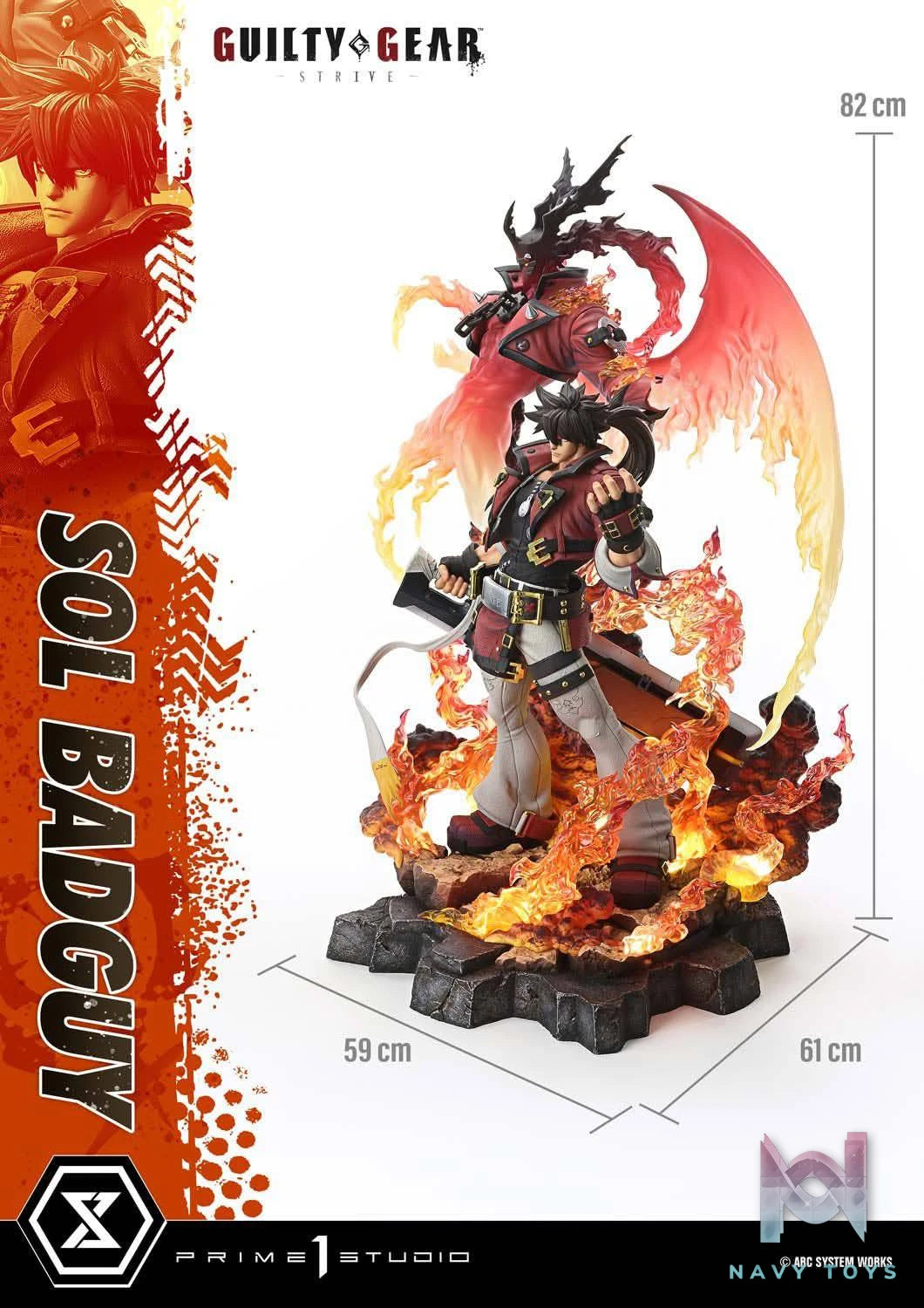 Sol Badguy resin statue prime 1 studio anime figure